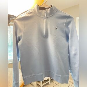 Vineyard Vines Zip Pullover Boys S Light Blue.